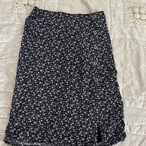 Abercrombie Kids Floral Skirt with white blouse